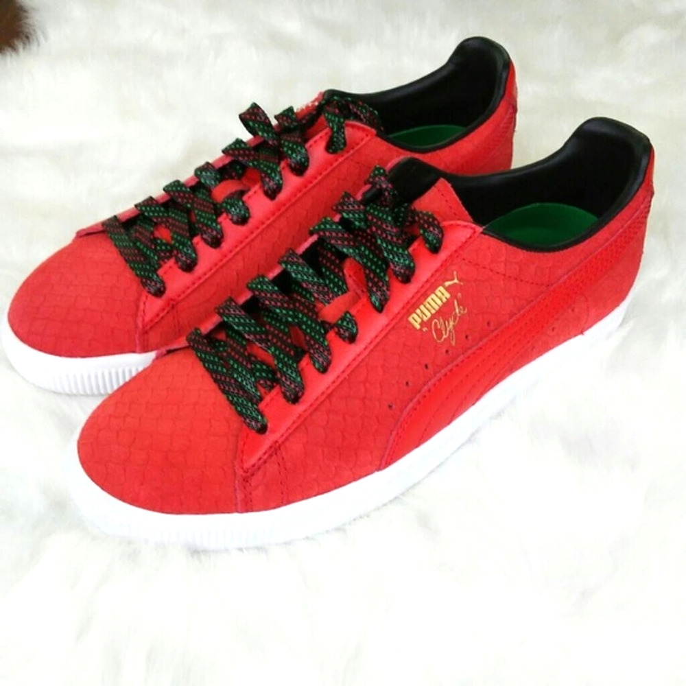 PUMA Red Women's Suede Classic Sneaker